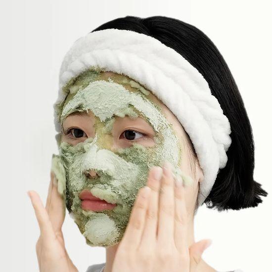 P.CALM Holy Basil Pore Bubble Deep Mask 90g (+ Dual Pore Brush)
