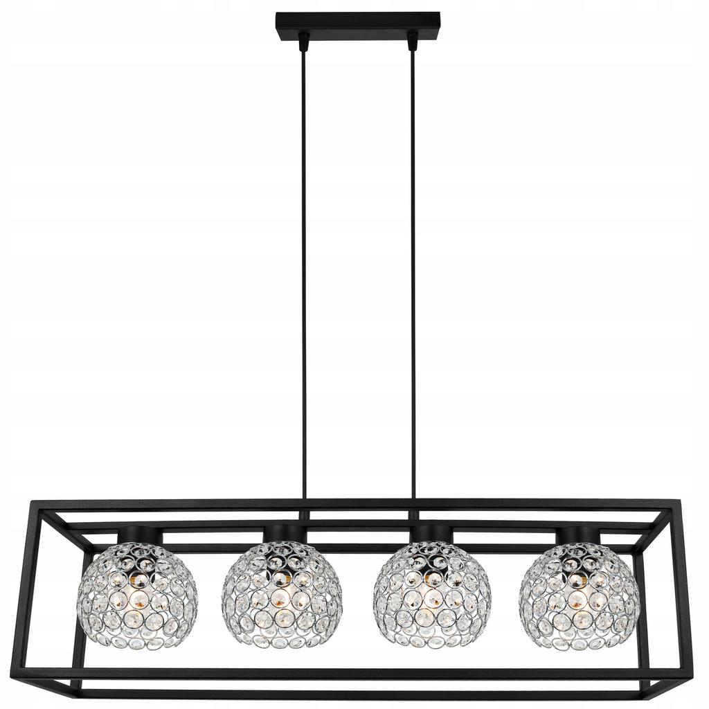 závěsná lampa ELEGANTNÍ KLECKA KŘIŠŤÁLOVÁ KOULE
