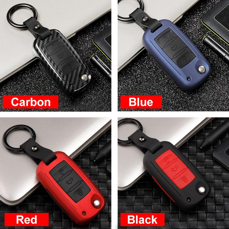 ABS+Silicone Car Key Cover Case for Skoda Octavia A5 A7 Kodiaq Karoq Rapid Yeti for V W Passat B8 Skoda Superb A7 2017