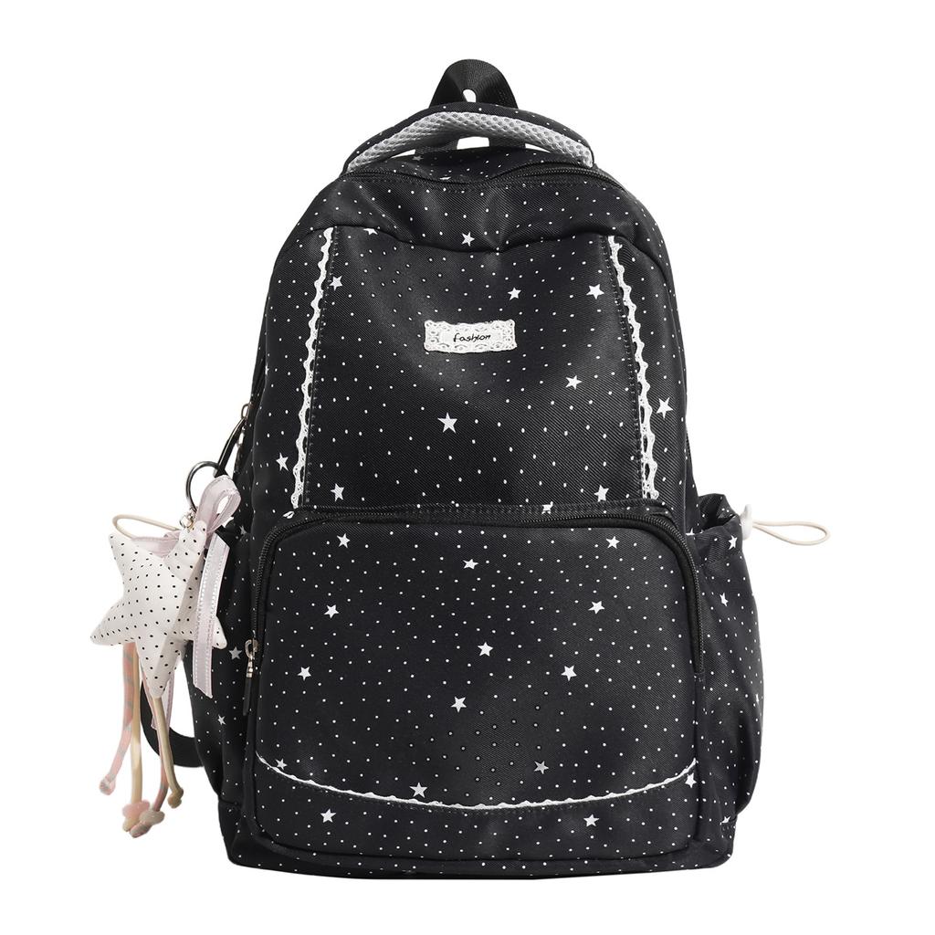 Schoolbag cloud lemon ice blue hollow lace girl heart backpack student party pure gentleness class travel small backpack