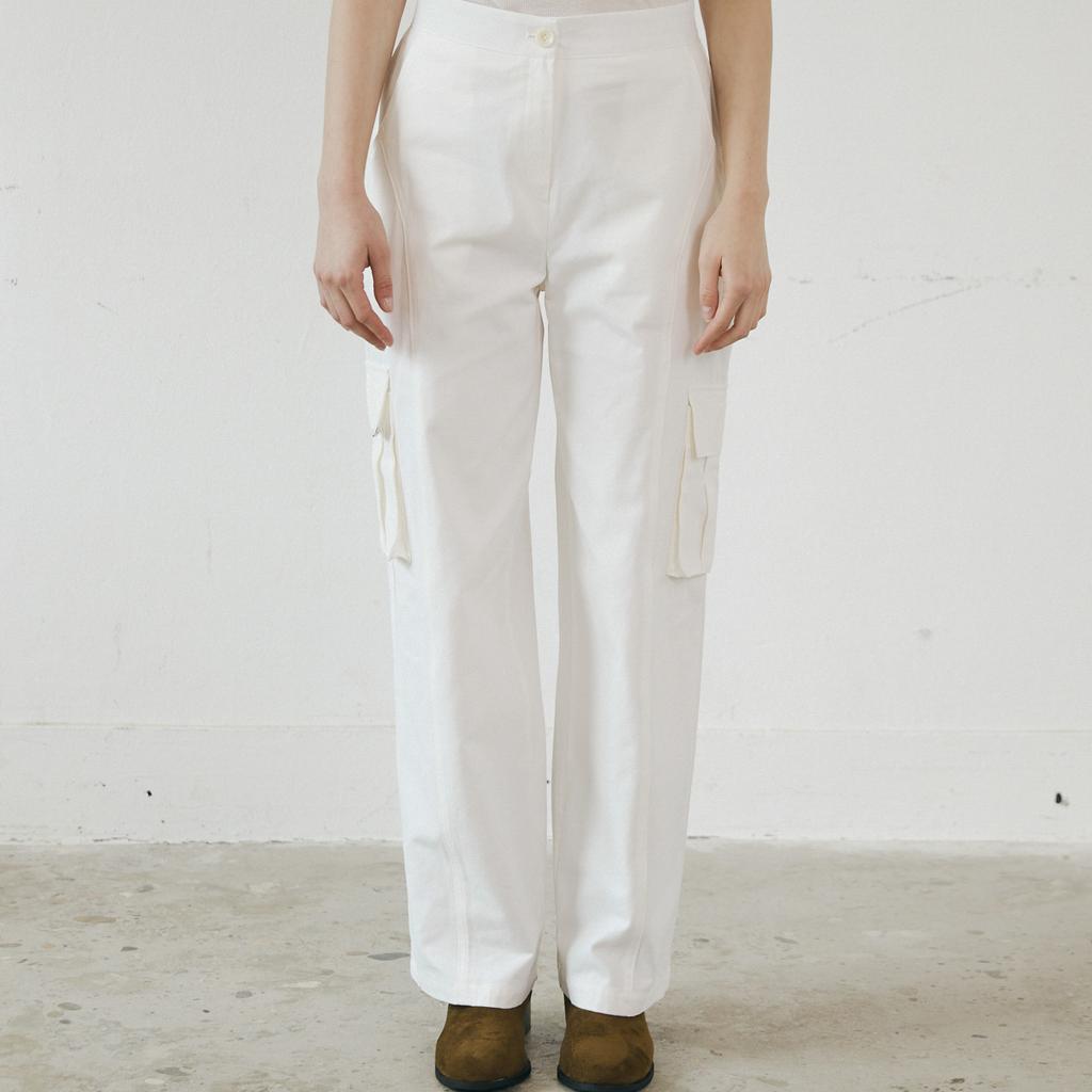 NOEUD Peach Cargo Pants (Ivory)