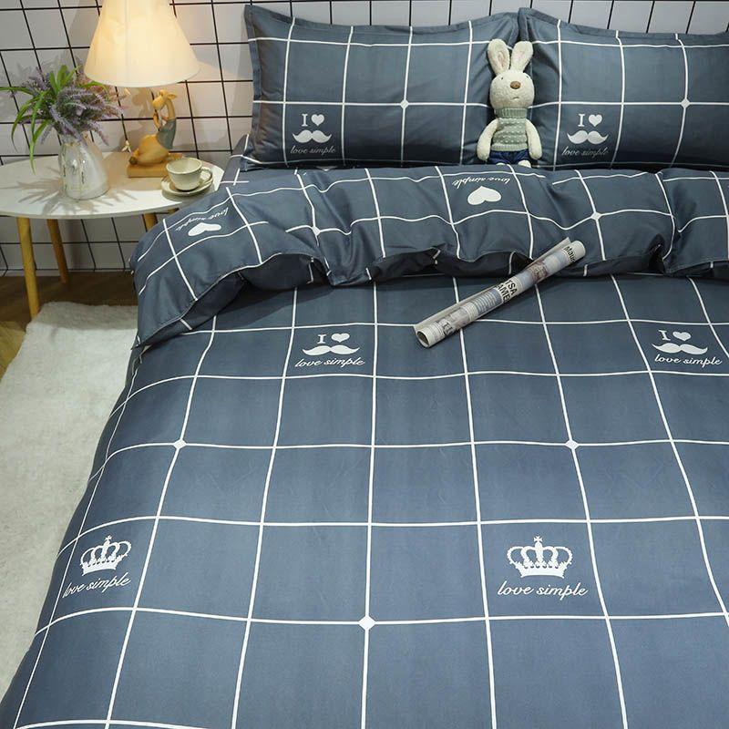 Cartoon Duvet Cover Household Skin-friendly Washable Modern Quilt Covers Students Non-fading Bedding Luxury Housse De Couette