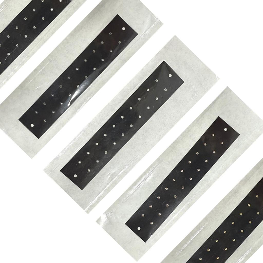 Verbessertes 5-teiliges Set mit 20 Stück/Stück Ohr-Akupunkturpflaster fällt nicht leicht ab, kann wiederholt verwendet werden, 5 Farben gemischt