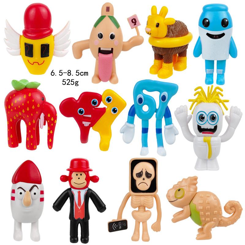Rubare A Brainrot Figure Giocattoli Bambini Regali di Natale Cartone Animato PVC Modello Azione Brainrot Figura Sahur Lavoro 67 Figure Regalo di Compleanno