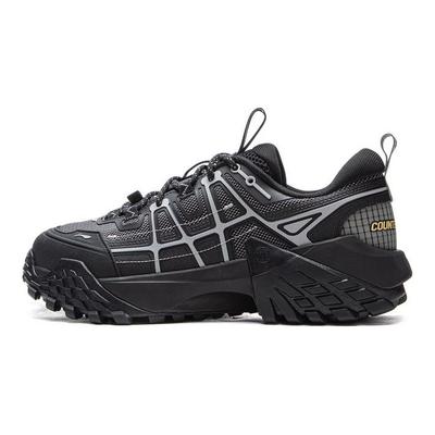 Li Ning Outdoor CF Tracing Cushioning Rebound Low Top Outdoor Shoes Unisex Black AHCV047-1