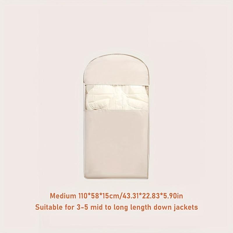 High-Quality Space-Saving Self-Compressing Hanging Storage Bag - Side Opening Design, Durable Fabric Garment Organizer with Up To 40% Compression Rate