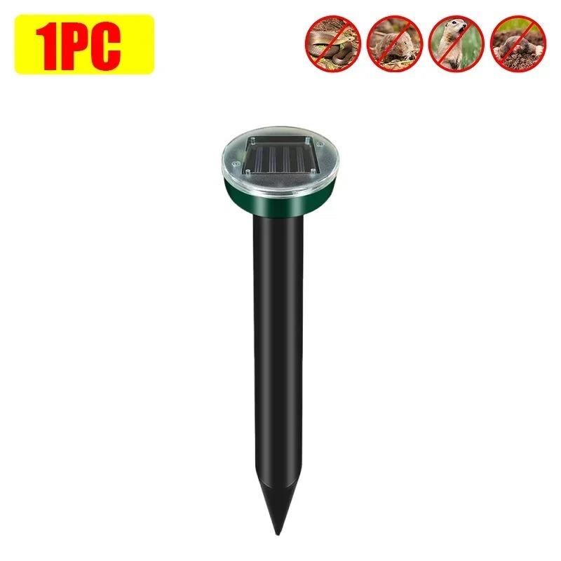 Solcelledrevet ultralyd, sonisk føflekk, skadedyr, gnageravstøtende, hage, utendørs lampe, bakgård, jordbruksland, mus,