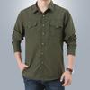 Men S Loose Long Sleeve Quick Dry Casual Shirt For Spring Autumn