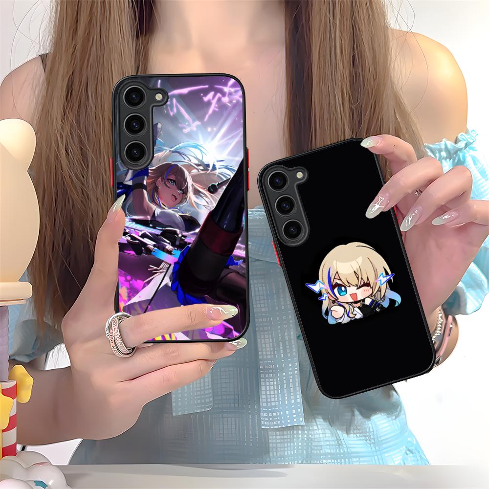 HSR Serval Silicone Mobile Phone Case for Samsung Galaxy S26 S25 S24 S23 S22 S21 Plus FE Ultra Colorful Cover