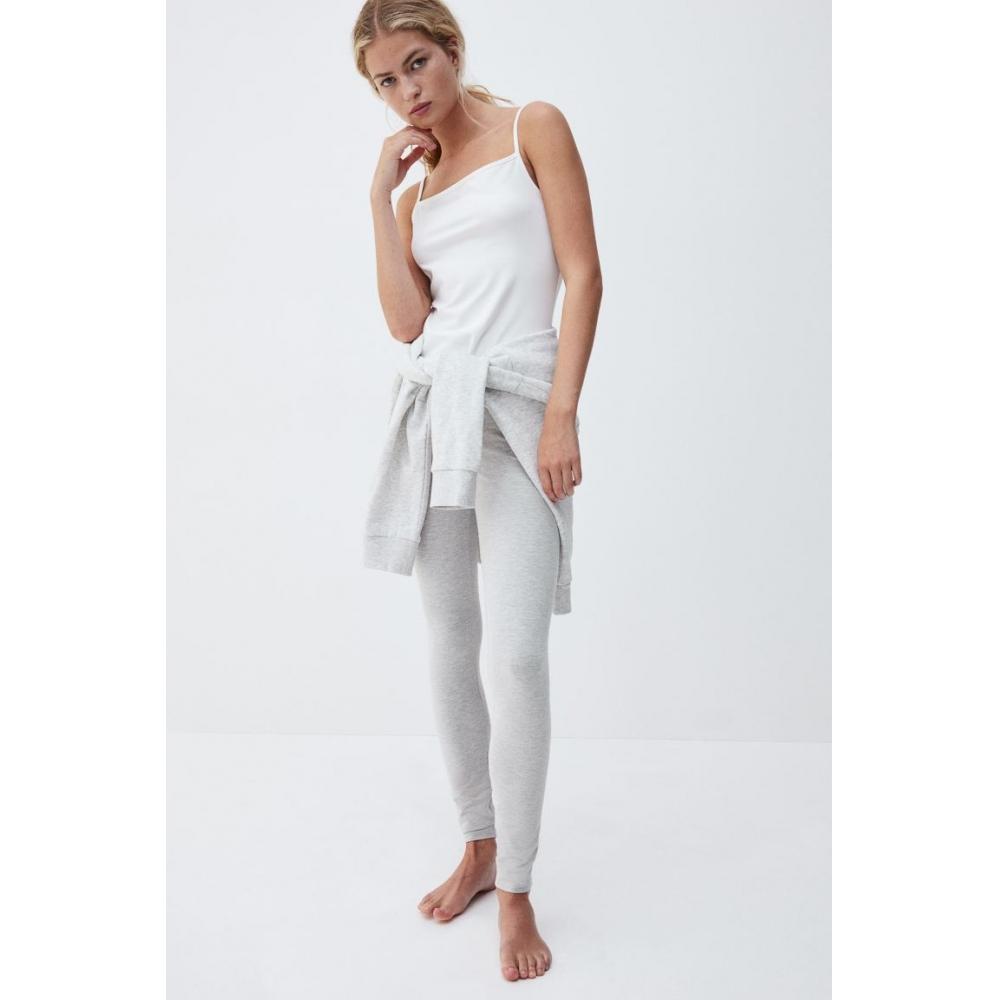 

H M HigH Waist Leggings ligHt Grey Marl