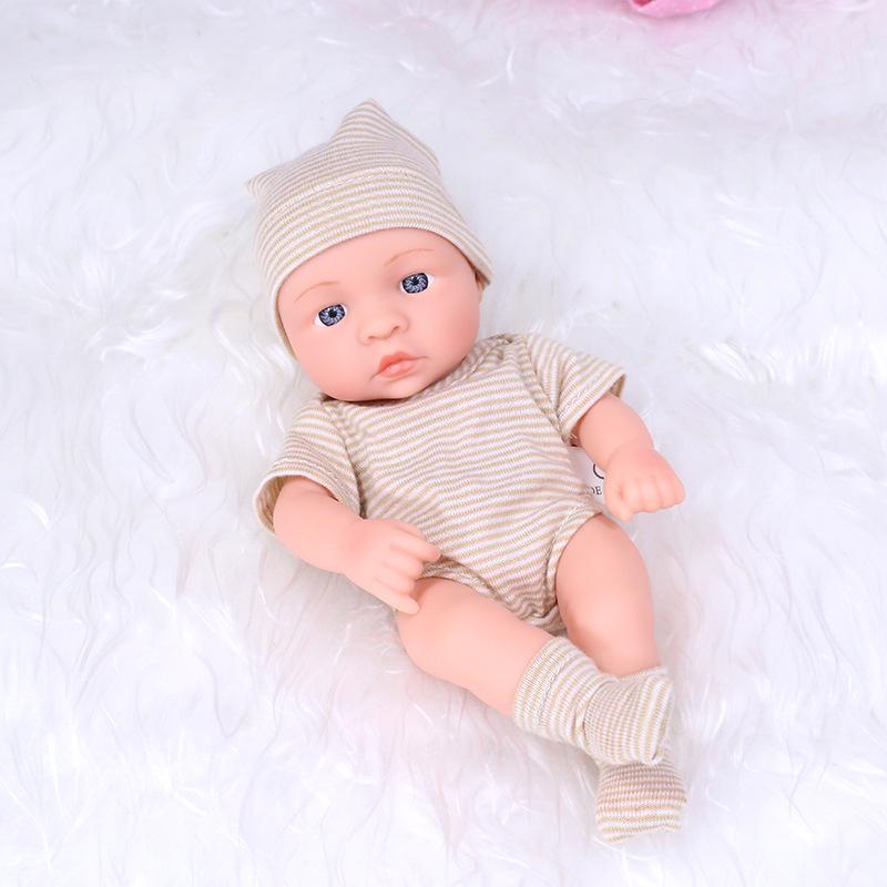 Přeshraniční Nová 20cm Panenka Reborn Malá Velikost Palcová Panenka Miminko Vinyl Měkké Lepidlo Simulační Panenka Hračka