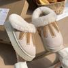 New cotton slippers autumn and winter plush comfortable home non-slip warm couple indoor cotton shoes
