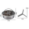 Steamer Basket Rack Set for Pressure Cooker Accessories Steam Baskets, Egg Steaming Holder Rack Sta 25-26