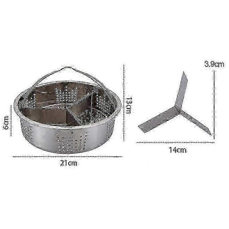 Steamer Basket Rack Set for Pressure Cooker Accessories Steam Baskets, Egg Steaming Holder Rack Sta 25-26