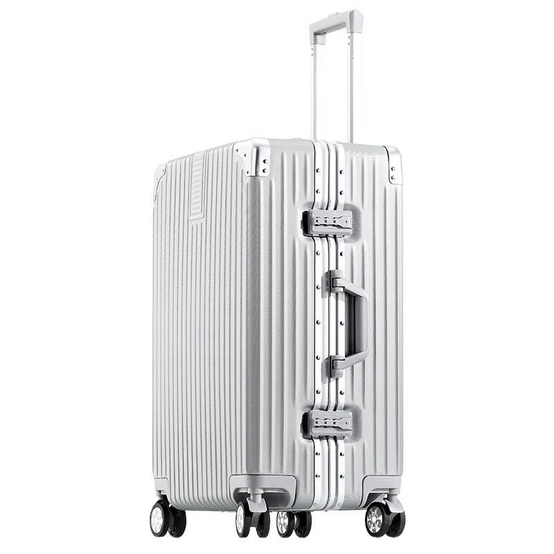 Durable Aluminum Frame Suitcase - 26-Inch Large Capacity, 24-Inch Carry-On, 20-Inch Trolley