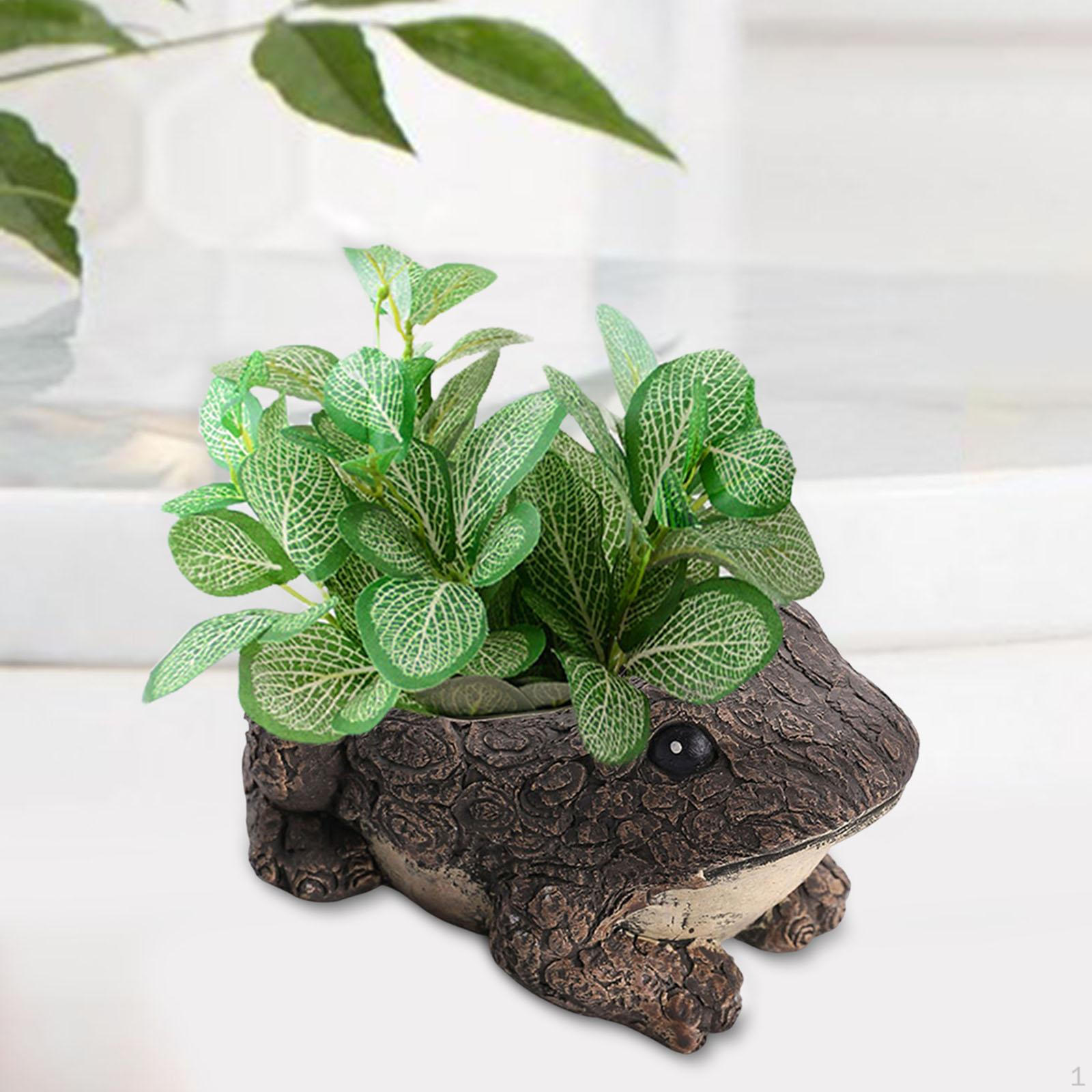 

Цветочный горшок для животных, настольный ремесленный художественный креативный цветочный горшок, бонсай для книжной полки Frog