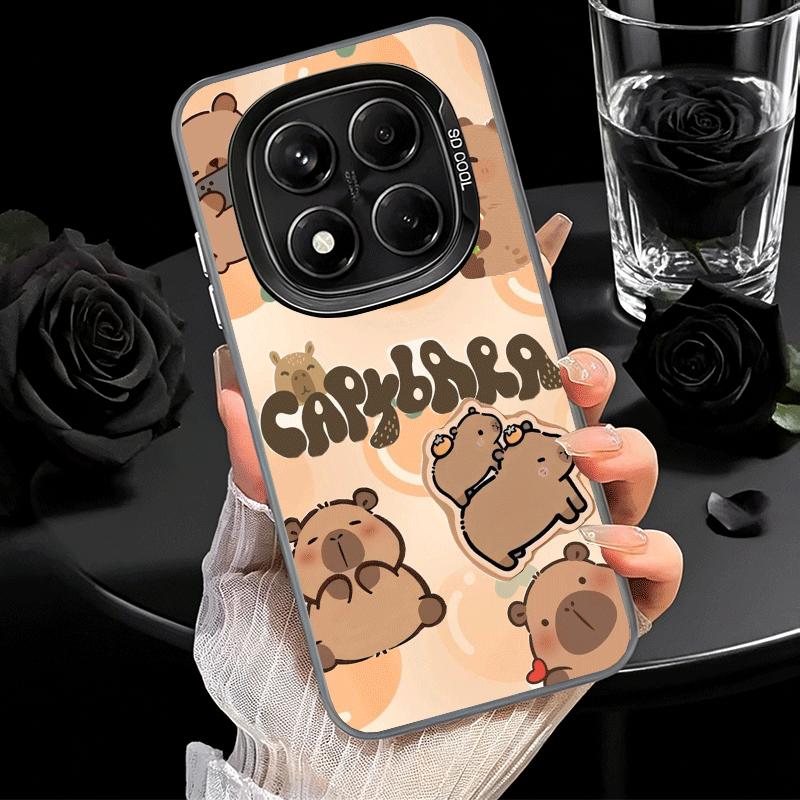 

Funny Capybara Cartoon Cute Shockproof Phone Case for Xiaomi Redmi Note 15 14 13 12 Pro Plus 11 11S 11T 5G Cover Anti Fall Funda Redmi Note 15 Pro 5G