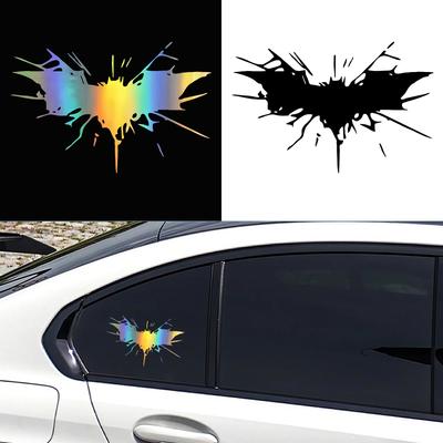 G206 17,9cm*11,7cm Interessante Fledermaus im Spinnennetz Verheddert Hochwertiger Vinyl-Autoaufkleber Abziehbild Leichtes Muster