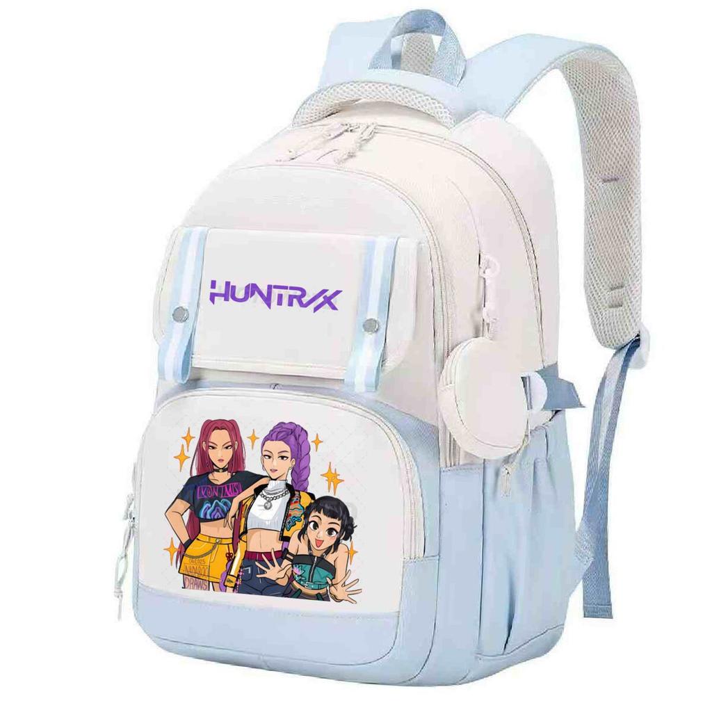 Cartoon Kpop Demon Hunter Backpack Children Teens School Bag Anime Girl Large Capacity School Bag