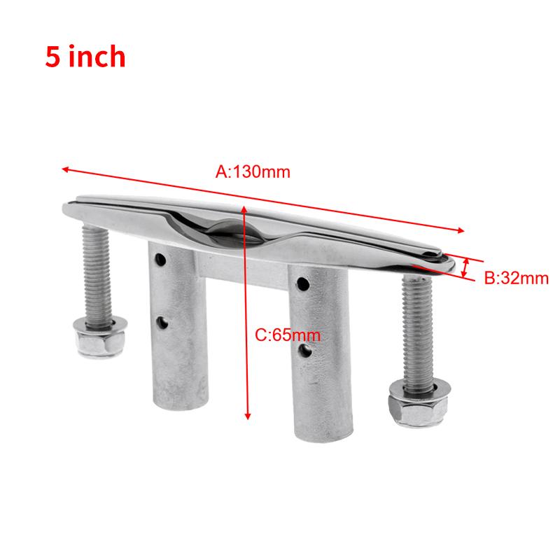 Alastin 5/6 inch Yacht Cleat Telescopic 316 Stainless Steel Boat Cleat Push‑Pull for Marine Yacht Accessory Cleat Accessory 5 inch