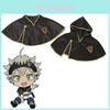 Black Clover Asta Cosplay Costume With Durable Short Cape For Themed Activities And Events