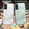 A twinkling little pearl For Samsung S25 S25 Edge S25Ultra S8 9 10 20 S21 Pro 22 Plus S23 FE S24 Ultra Magsafe Glass Phone Case