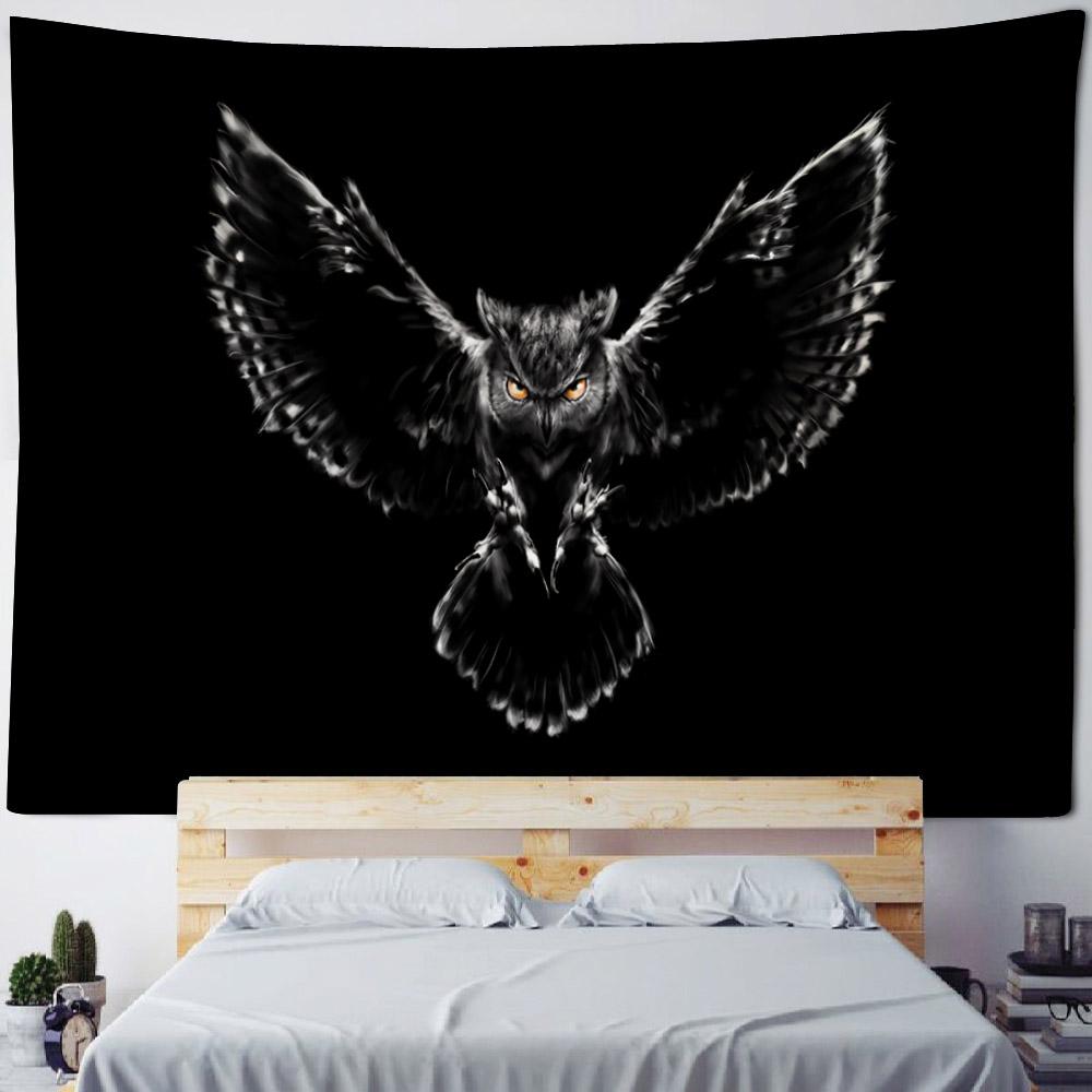 Wolf Retro Rune Art Tapestry Magical Animals Sun Moon Witchcraft Wall Hanging Hippie Home Living Room Dormitory Wall Decoration