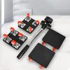 4PCS Furniture Dolly Furniture Movers Furniture Movers With 360° Rotation & Adjustable Height,Carbon Steel Home Improvement