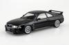 Aoshima Bunka Kyozai Rakupla Snap-Bausatz Nissan R33 Skyline Custom-Räder Maßstabs-Kunststoffmodellbausatz (AOSHIMA) Nein. 21CU-BK GT-R (Schwarz) 1/32