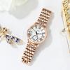 Calendar Steel Belt Quartz Watch Fashion Business Style Stainless Steel Watch Ladies Niche Premium Watch