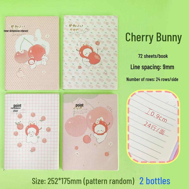 Thickened Plastic Cover Notebook - B5 & A5 Sizes for Girls, Art Students, and College Use