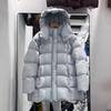 White duck down winter new medium and long puff down jacket women's tide hooded loose thickened small coat