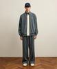 SATUR Rawton Pigment Track Zip-Up Jacket Navy