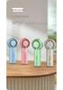 Portable USB Rechargeable Cartoon Handheld Fan - Lightweight, Three-Speed, Outdoor Friendly