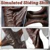 Wearable Light Beige Dildo|Realistic Flesh Texture,Multi-Sized Sliding Design|Silicone with Strong Suction Cup|Adult Sex Toy for Women,Men & Couples