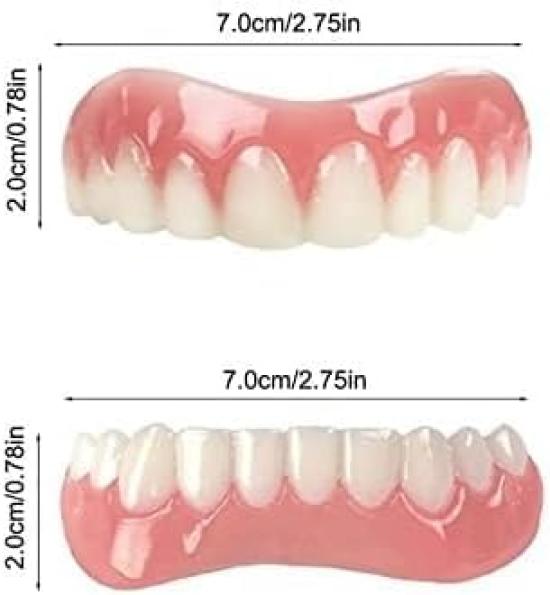 Silicone False Temporary Chipped Emergency Natural and Comfortable Cover Imperfect Instantly Smile with Confidence Dentures, Teeth, Teeth, Teeth, Fix,