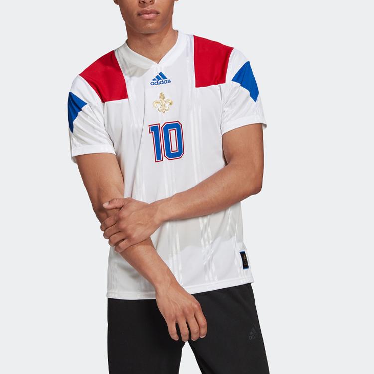 Adidas Football Training Casual Sports Short Sleeve T-Shirt Men Tops White FK3571