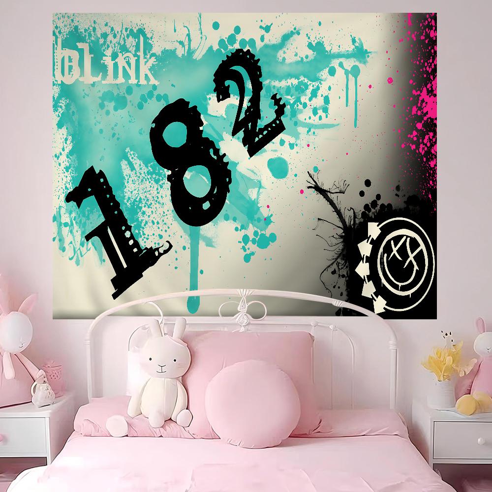 BBLINK182 Band DIY Wall Tapestry For Living Room Home Dorm Decor Wall Art Decor