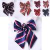 Professional Blended Fabric Neck Flower With Striped Pattern For Office Uniforms And Hospitality