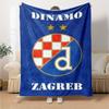 Dinamo Zagreb Print Flanelldecke Hohe Qualität Warm Bequem Decke für Alle Jahreszeiten Perfekt für Geschenke Heimdekoration