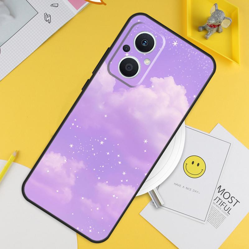 Purple aesthetic For OPPO Reno 14F 13F 12F 11F 13 12 11 10 14 Pro 7 8 Lite 8T OPPO Find X5 X6 X8 X9 Pro Case
