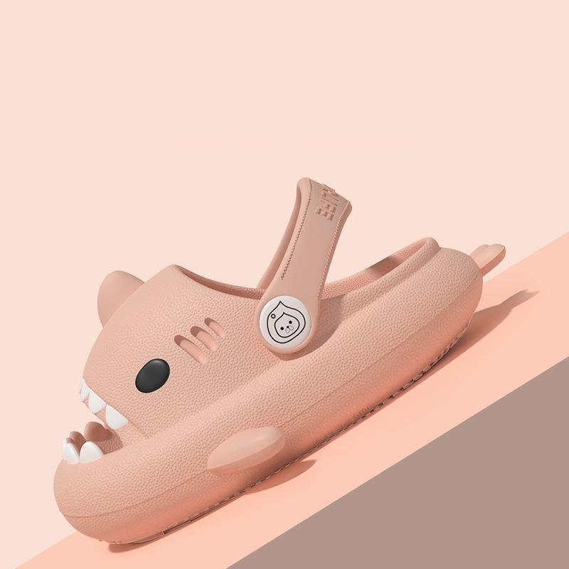 fashion Shevalues New Kids Shark Sandals Boys And Girls Summer Beach Slides Bathroom Slides EVA Indoor Cartoon Shoes House Flat Slippers