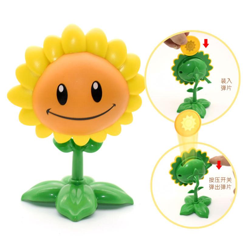 Plants Vs. Zombies Figure Toys Peashooter Gatling Pea Shooter Plastic Action Figure Model Toys