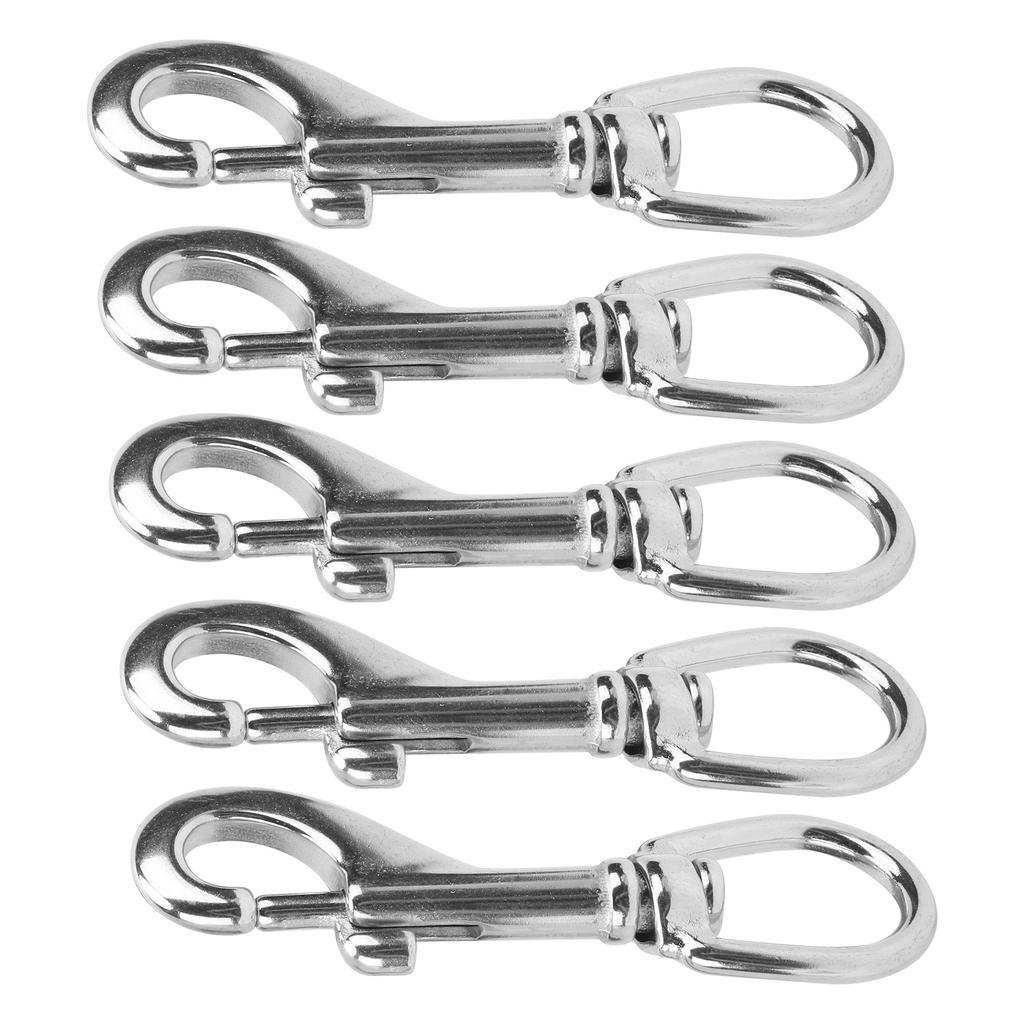 Buy L97MM Spring‑Snap Clip Diving Hook Double Ended Snap Hook Stainless