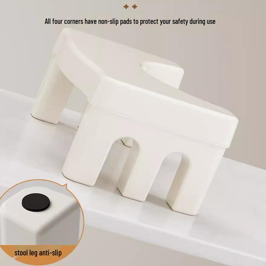Non-Slip Thickened Toilet Squatting Footstool for Kids & Adults