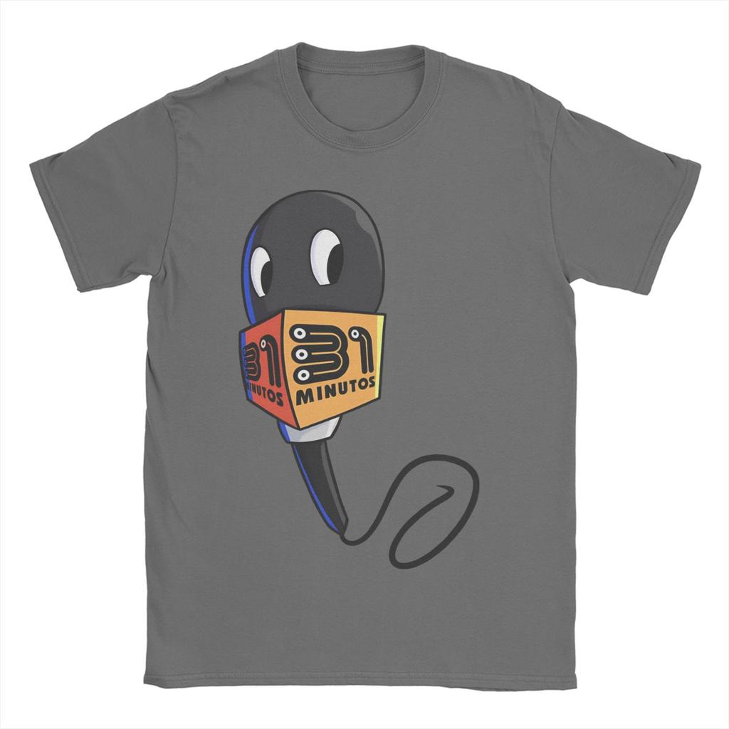 Herr Dam T-shirts Mikrofonen Chilenskt program 31 Minutos Rolig 100% Bomull T-shirt 31 Minutos T-shirt Rund Hals Kläder Sommar