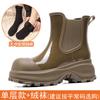 Women's rain boots, spring and autumn outdoor thick-soled low-cut non-slip height-increasing outdoor rain boots/overshoes