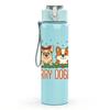 1PC Merry Dogmas Holiday Dog Set 750ml Color Plastic Sports Water Bottle Leakproof Flip Straw Lid Suitable for Sports Office Home Use