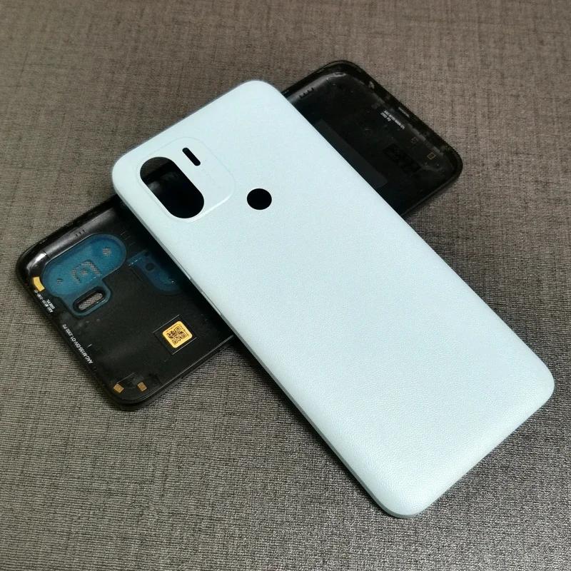 phone back cover For Redmi A2 Back plastic Cover Rear Housing Replacement синий