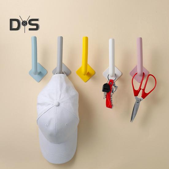 3Pcs Wall Hook Strong Load-Bearing Waterproof L-Shaped Traceless Hanger Traceless Bathroom Kitchen Hook